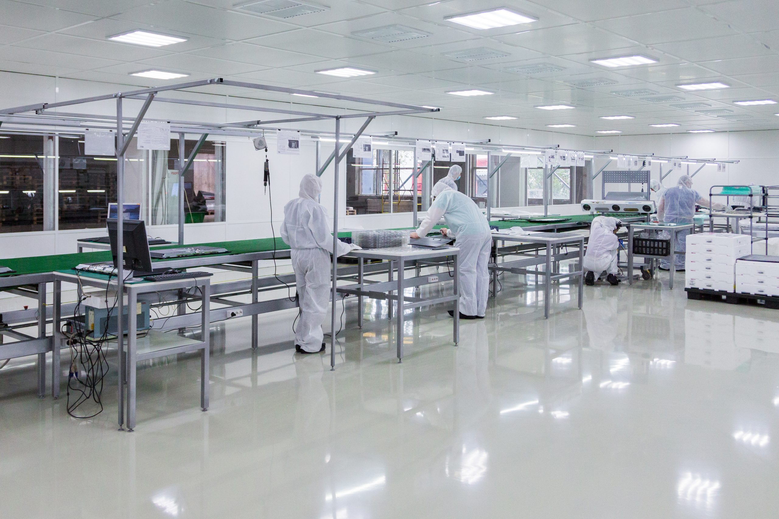 modern equipment in a cleanroom